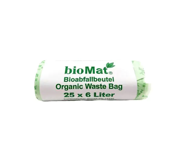 Piccoli sacchetti per la spazzatura da 3 litri, biodegradabili, mini compostabili e resistenti, per il bagno, per casa, ufficio, cucina, adatti per 5 litri e 5 litri, verde