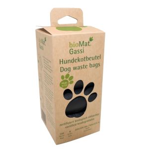 Ein Block Handschuhebeutel zum Aufsammeln von Hundekot in grün