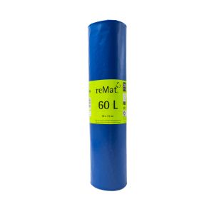 60l Schwerlast Müllbeutel 60 µm aus Recyclingmaterial (25 Stk.)