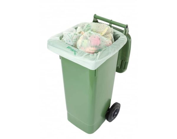 30L CYCLUCK 60 sacchetti 6L Sacchi per la spazzatura compostabili 100% biodegradabili Fatto da amido di mais Con EN 13432 6L 10L 30L Borse Rifiuti Alimentari 